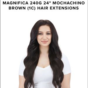 Bellami 24in 240G Hair Extensions in Mochachino Brown